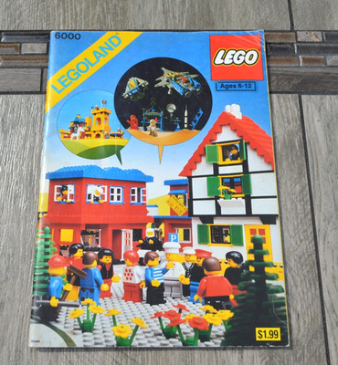 Vintage Lego Legoland 6000 Idea Book Space Town Stickers 100% Unused