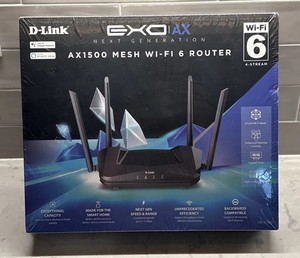 Next Génération D-Link EXO Mesh noir WiFi 6 Routeur AX1500 NEW SEALED