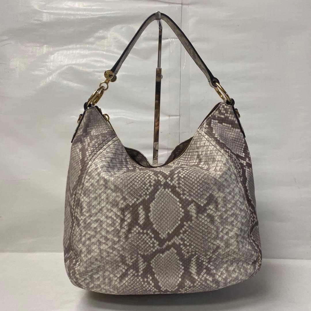 Michael Kors Python Embossed 2Way Shoulder Bag Gr… - image 2