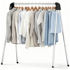 55 Inch Clothes Drying Rack Foldable, Stainless Steel Laundry Drying Rack Col...