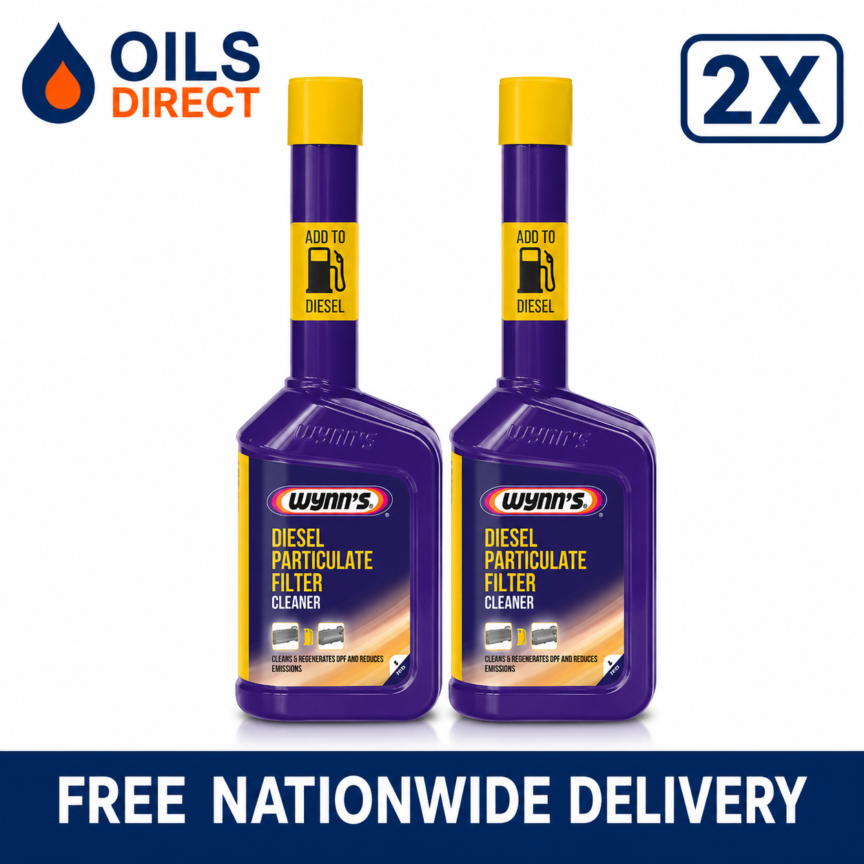 Wynns Diesel Particulate Filter DPF Cleaner Regenerator 325ml (X2)