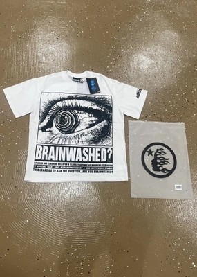 Hellstar Brainwashed White Cotton Men's T-Shirt Size S