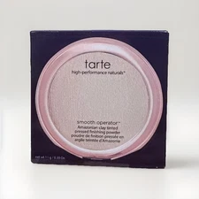 TARTE Smooth Operator Amazonian Clay Pressed Finishing Powder, Fair, New