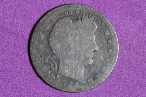 Estate Find 1893 Barber Quarter #KK59885