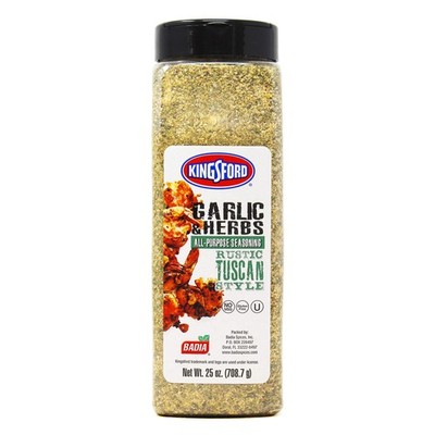 Kingsford Garlic & Herbs All-Purpose Seasoning 25 oz Rustic Tuscan Style for ...