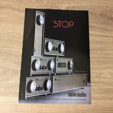 HIFIS28 MAGAZINE ADVERT 11X8 NAMI AUDIO ? THE FINEST HI-FI FOR THE HOME