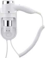 Asciugacapelli Da Parete Muro Phon Asciuga Capelli Bagno Potenza 1600W 2 Velocit