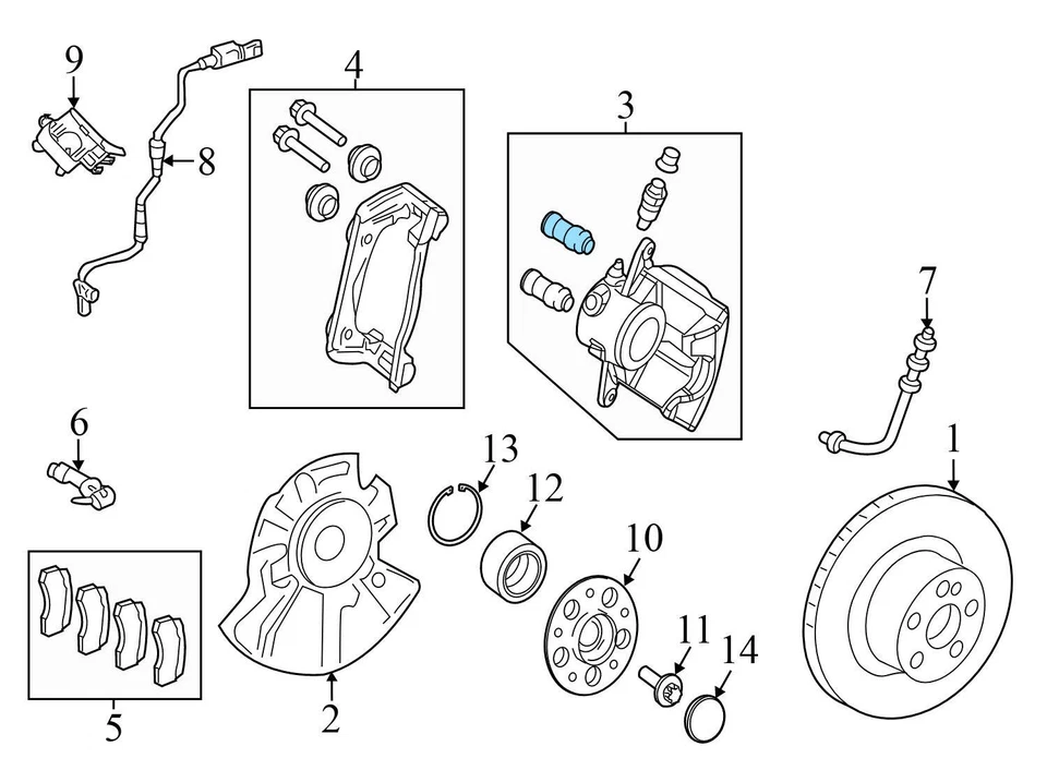 Mercedes-Benz E400 2015-2017 - Pinza de freno delantera derecha 2044214081 Foto 4 de 4