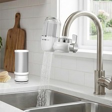 Vortopt Water Filter for Sink Faucet,400 Gallon Activated WHITE-T4-1fiter