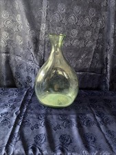 Large 11.25  Ocean Hue Glass Bottle Neck Decorative Bottle