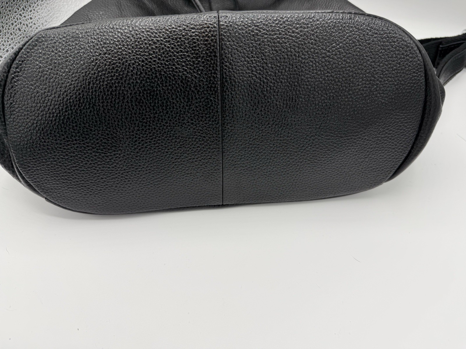 BOYATU black leather backpack drawstring closure … - image 8