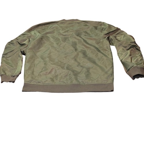 Jaywalker olivgrüne Flieger Bomberjacke┃Rüschenärmel Gold Hardwar Streetwear - Bild 11 von 11