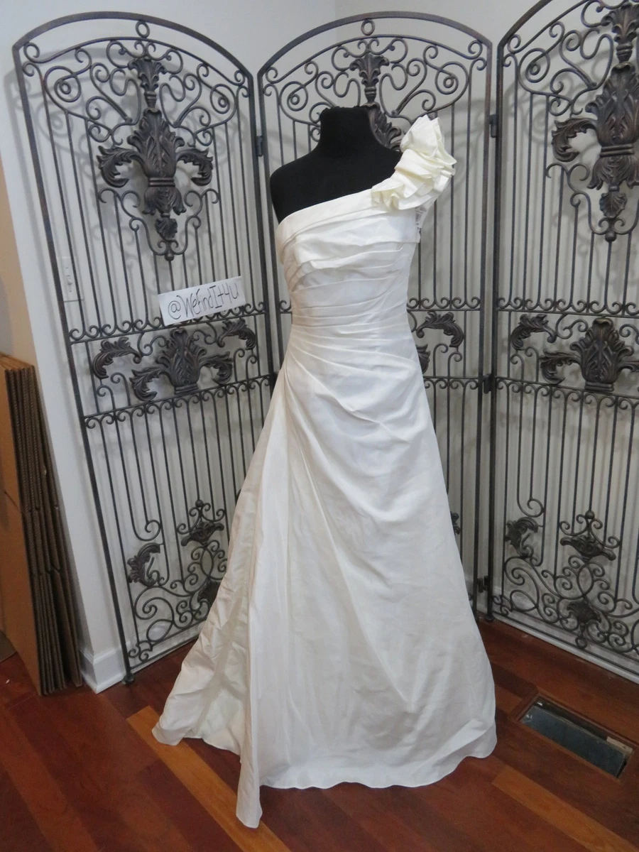 One Shoulder A-Line David's Bridal Wedding Dresses for sale | eBay