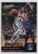 2016-17 Panini Prestige Rookies Bonus Shots Red 61/75 Wade Baldwin IV #166 0c4