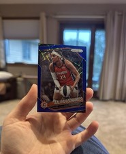 Panini 2025 Prizm WNBA Aaliyah Edwards Blue Velocity Prizm #94 Sun