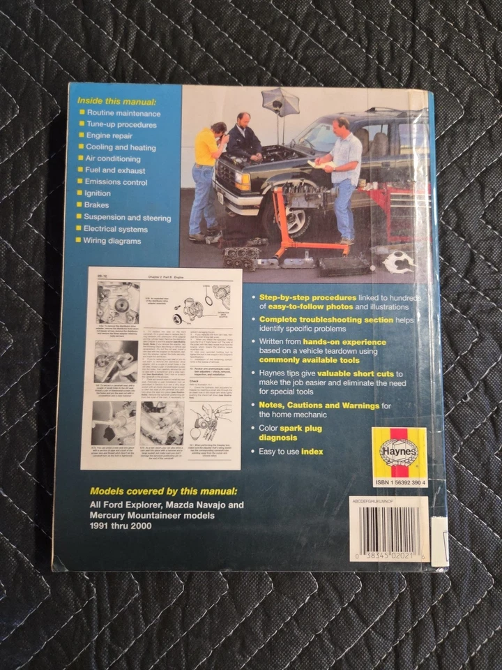 Manual de reparación Haynes Ford Explorer 1991 a 2000 (Navajo/Mercury Mountaineer) Foto 2 de 4
