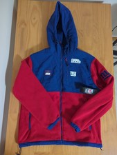 NFL New York Giants Jacket Full Zip Hooded Team Apparel Men  s Fleece Small S New