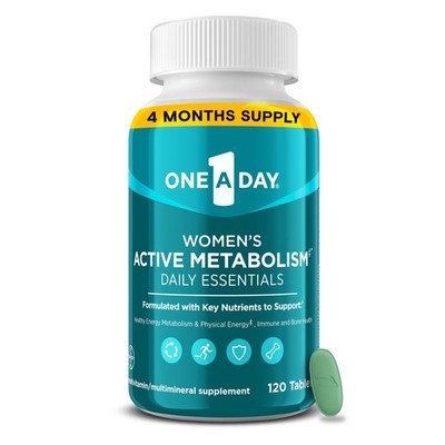 One A Day Women's Active Metabolism Daily Essential, Multivitamin for Women, ...