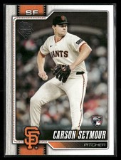 Carson Seymour 2026 Topps #112 RC San Francisco Giants 2
