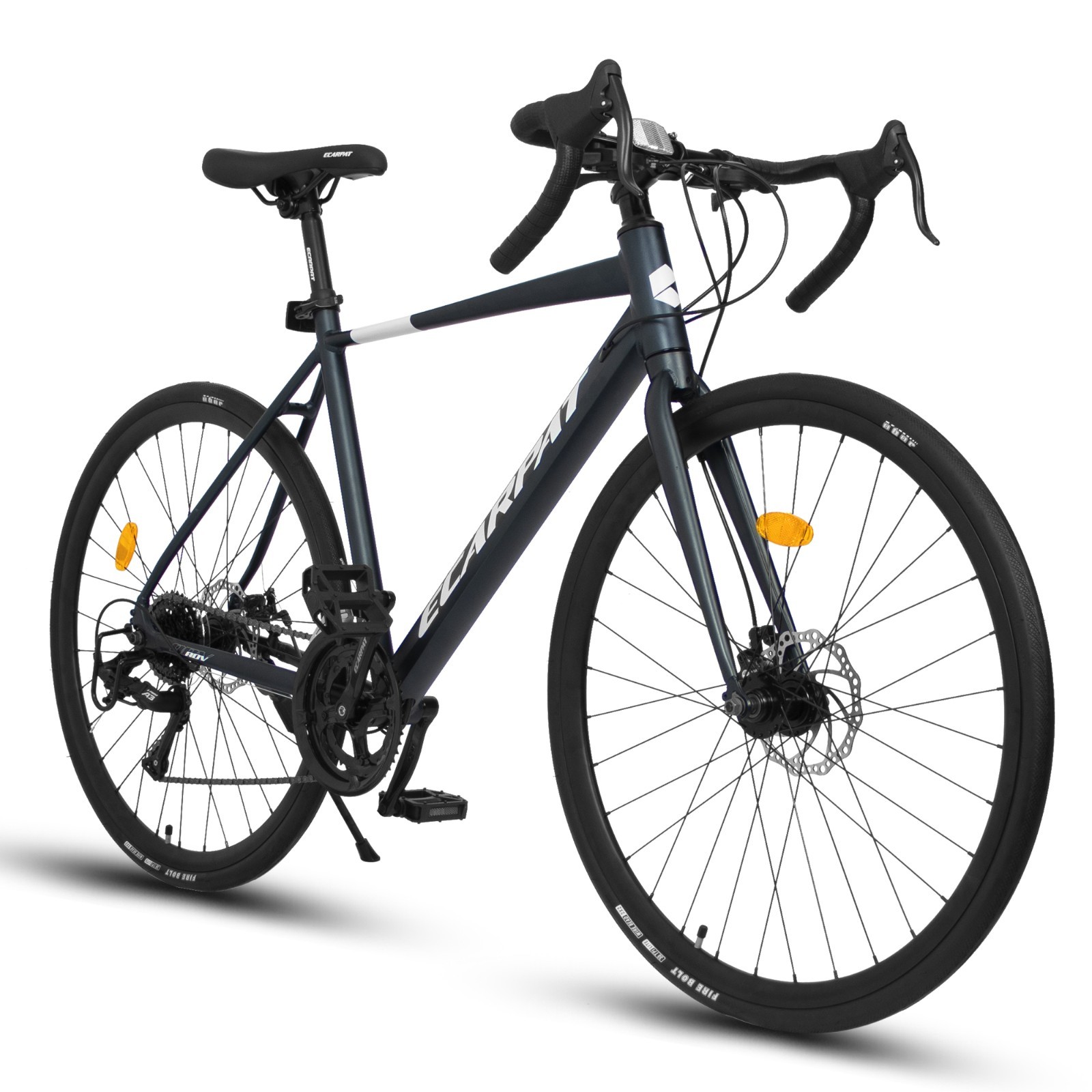 (New) 700C Road Bike 16-Speed, Disc Brakes Aluminum Frame, Men Women (349.99 USD)