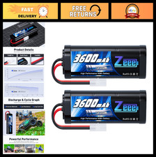 7.2V 3600mAh RC NiMH Battery Pack with Tamiya...
