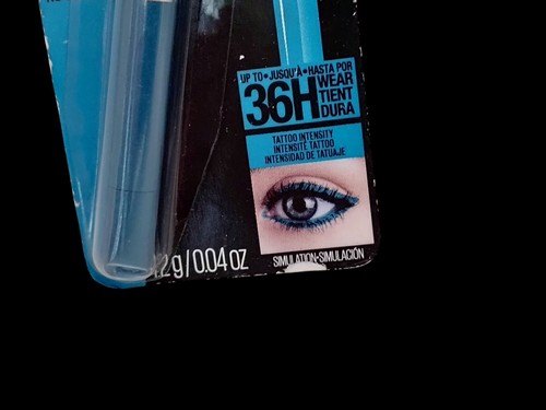 Ltd Ed MAYBELLINE TATTOO STUDIO 36HR WATERPROOF Eyeliner Pencil #814 BLUE DISCO - Picture 17 of 24