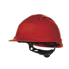 ELMETTO CANTIERE DELTA PLUS QUARTZ-UP IV ROSSO - Ferrero Ferramenta