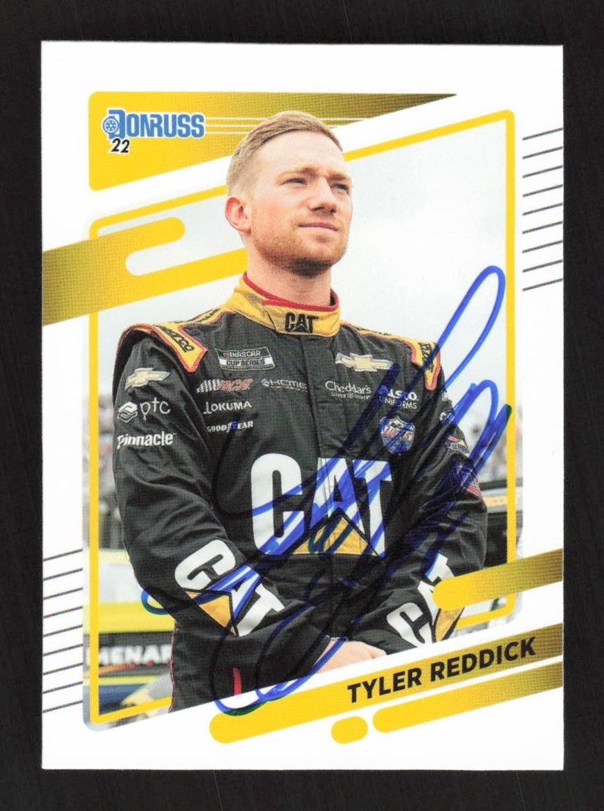 2022 Donruss #52 Tyler Reddick Signed IP Auto Autograph Card