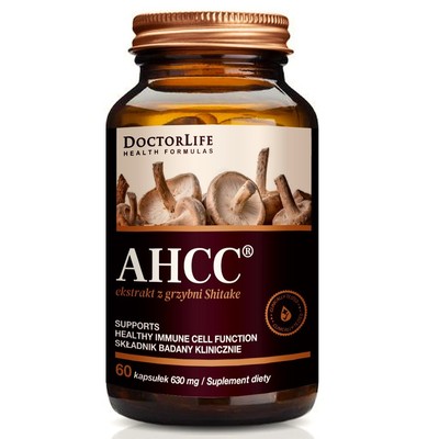 5906874819968 Doctor Life AHCC ekstrakt z grzybni Shiitake 630mg suplement diety
