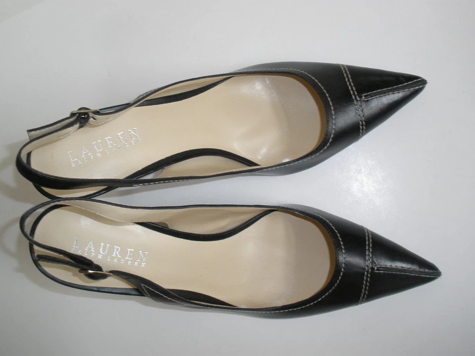 $ LAUREN RALPH Tacones de Cuero US 8 EUR 38 NUEVA VENTA   Foto 2 de 4