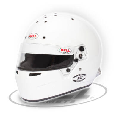Bell RS7 PRO Integralhelm SNELL HANS Integralhelm Weiß/Schwarz Rennen