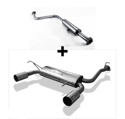 FOX Komplettanlage ab Kat re li je 1x90mm scharf gerade Honda Prelude 4 BB2 BB3