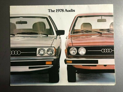 1978 Audi Full Line Showroom Advertising Sales Folder Brochure - RARE!! Awesome
