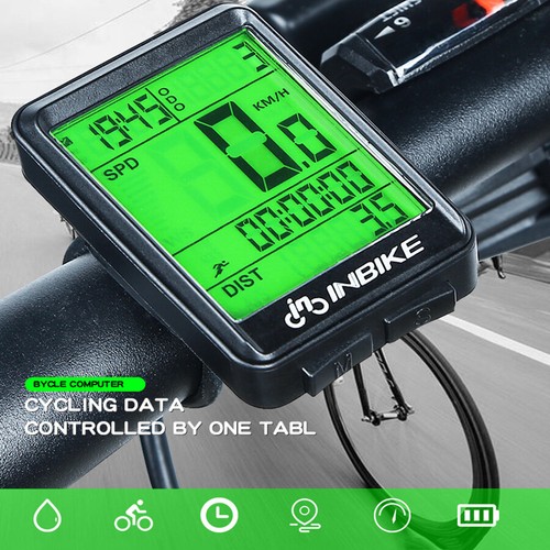 Cycling LCD Bike Speedometer Bicycle Wireless Cycle Computer Odometer Waterproof - Picture 2 of 17