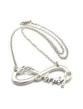 Unisex White Gold plated BTS Army Pendant 2mm 18" Link Choker Chain Necklace