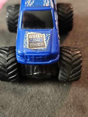 2004 Monster Jam Blue Thunder Ford Tough Pullback 4x4 Car Made In