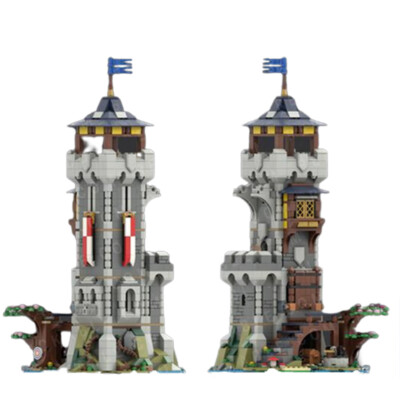 1127 Pieces Medieval Tower Expansion for Medieval Castle 31120 Building Set MOC