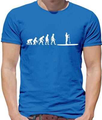 Evolution Of Man Paddle Board - Herren T-Shirt - Paddeln Boarding Meer