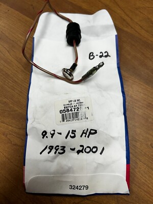 NOS OEM OMC Evinrude Johnson Temperature Switch 584728 9.9-15HP 1993-2001