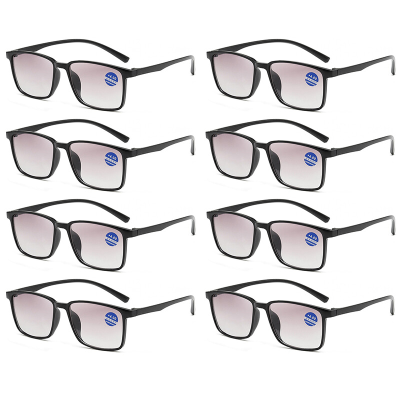 10Pairs Bifocal Reading Sunglasses Square progressive Lens Reader