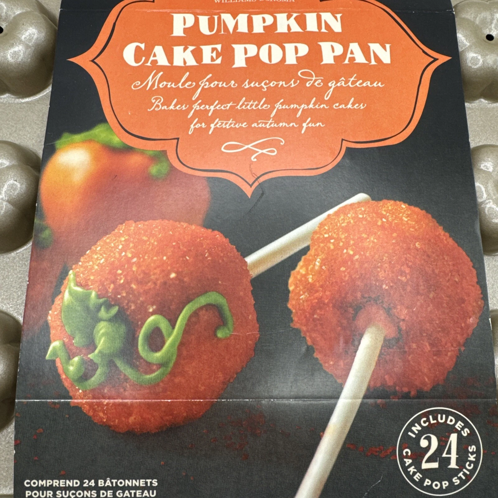 Williams Sonoma Nordic Ware Cake Pop Pan Fall Pumpkin Makes 24 Cakes w Sticks
Opens in a new window