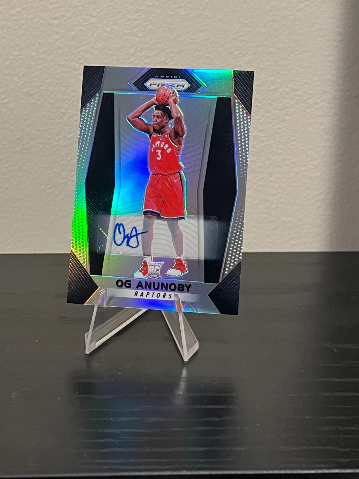 2017-18 Prizm Og Anunoby Silver Prizm Rookie Auto RC #38 Raptors