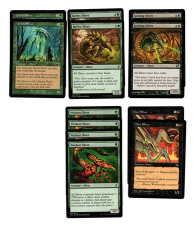 Slivers & Deathtouch-60 card deck-Magic the Gathering-MTG-Rares-Toxin Sliver-RTP - Picture 2 of 4