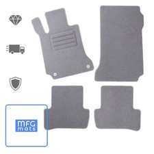 Fussmatten für Mercedes-Benz C-Klasse W204 GRAU Fußmatten Autoteppiche 2007-2014