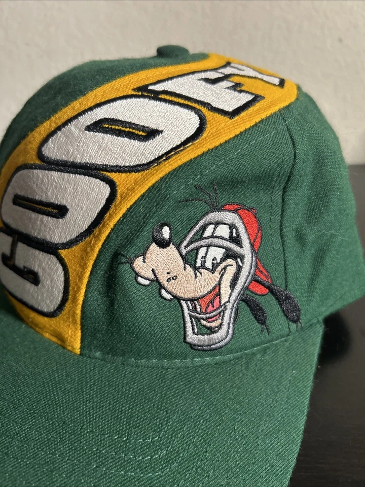 Disney Goofy's Hat Co. Goofy Catchers Mask Hat-One Size-Green Yellow-Adjustable Foto 3 de 4