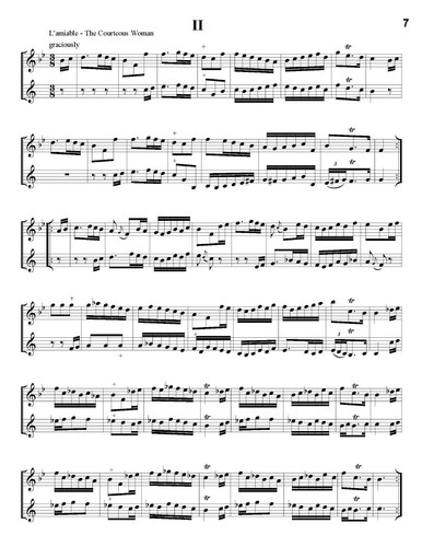 Flute & Trumpet Duets 6 Gallant Duos Chedeville Rococo NEW 32 pp. 6 Dance Suites - Picture 5 of 7