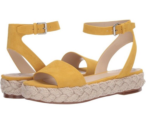 Vince Camuto Women's Defina Espadrille Platform Golden Mustard, Size 7.5  NIB 192151933150 | eBay