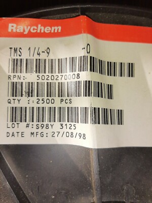Raychem TMS -1/4-9 5020270008 ca.2200 Stück Schrumpfschlauch bedruckbar