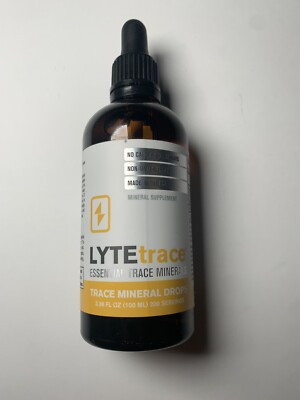 Trace Mineral Drops by LyteTrace 100ml x 200 Servings - Max-Absorption Ionic 3.3