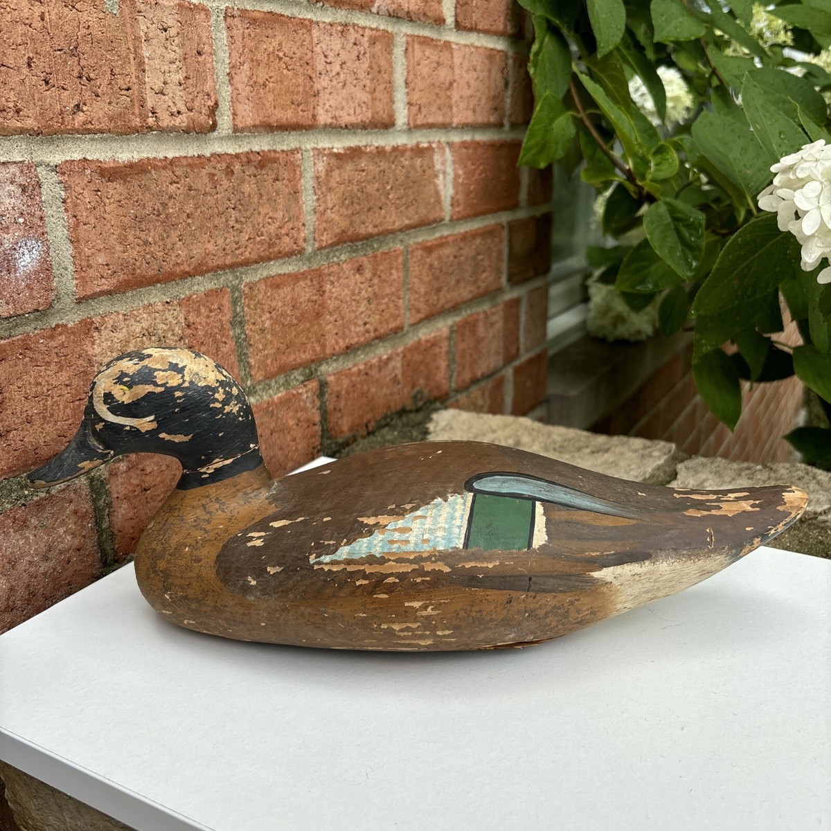 Hand Carved Painted Captain Harry Jobes Old Drake Mallard Decoy